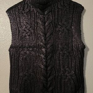 Lucky Brand Black Knit Sweater